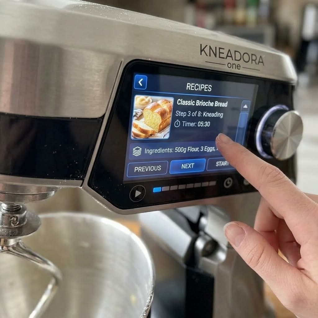 Display touch Kreadora Pro con ricettario