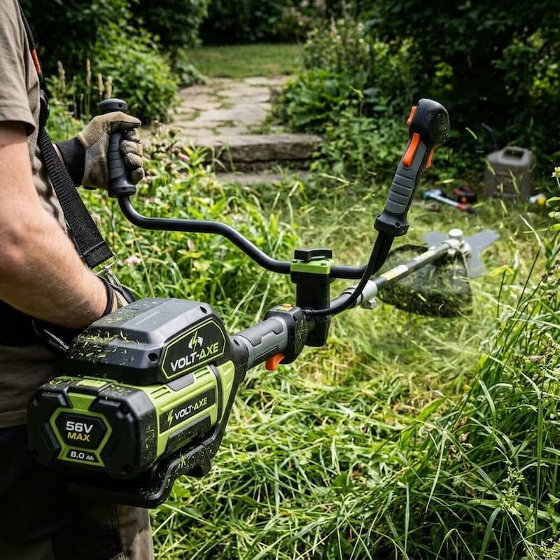 Volt-Axe silnik 2000W na kolcach i gęstej roślinności