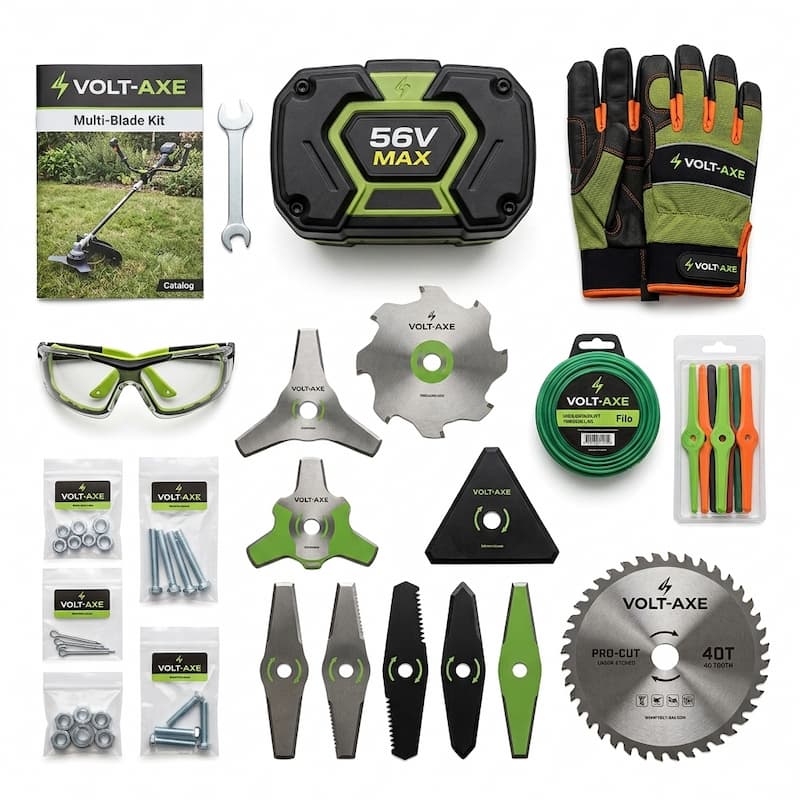 Kit Multi-Lama Volt-Axe: lame, disc, fir, ochelari și mănuși