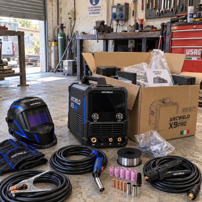 Kit Arcweld X9 Pro pronto in officina — Sergio Ballarin, Treviso